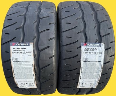 TWO BRAND NEW 255/40R18 99W Yokohama ADVAN NEOVA AD09 Tires Like Michelin Cup 2