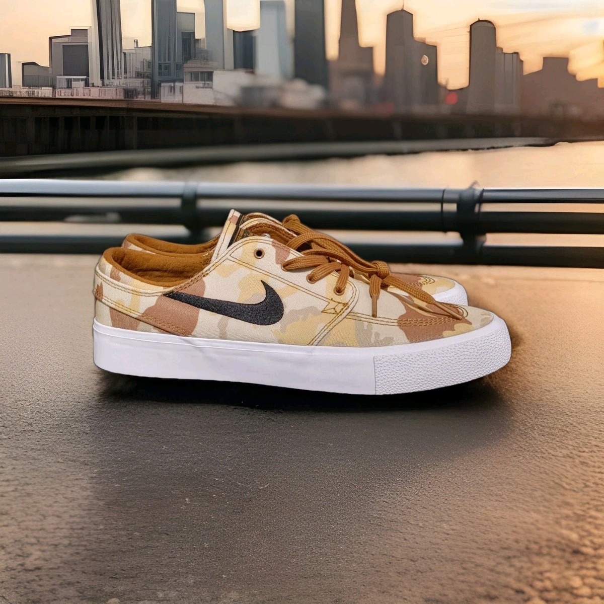 Nike Zoom Stefan Janoski Camo Brown Desert Sz 9 482972-904  display picture 1
