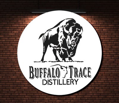 Buffalo Bourbon Stencil Reusable Round Template Whiskey Barrel DIY Wall Art