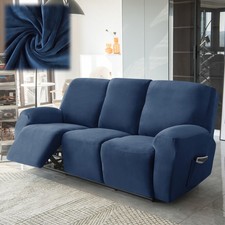 Stretch Velvet Sofa Recliner Covers Full Cover Recliner Slip Cover 1/2/3 Seater