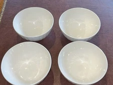 Set Of 4 Wedgwood Night and Day Fluted Bowls Cereal White