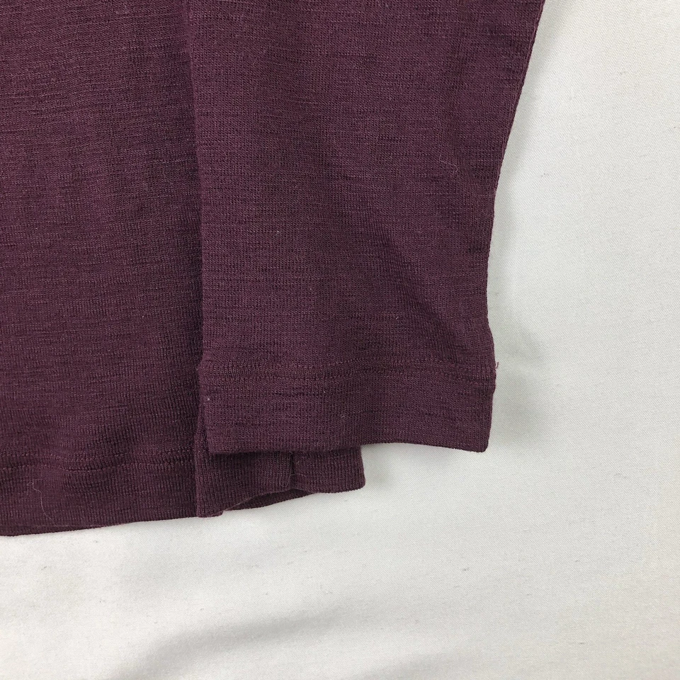 Icebreaker 175 Merino Wool Womens Small Burgundy Crew Neck Base Layer Shirt Top - Image 2 of 4