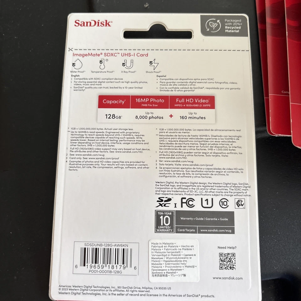 SanDisk 128GB ImageMate SDXC UHS-I Memory Card - Image 2 of 2