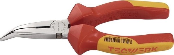 Tecwerk Flachrundzange L.160Mm 40Grad Gew.Vde Mehrkomp.-HüLlen Flachrundzangen-image
