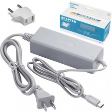 Caricabatterie Parete Compatibile per Comando Nintendo Wii U Gamepad Adapter Eu