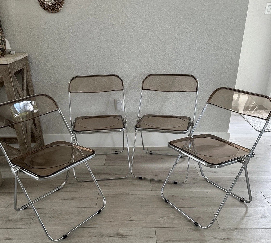 4) Anonima Castelli Plia Folding Chairs Giancarlo Piretti Color