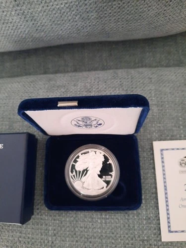 2010 W American Silver Eagle Proof  $1 Coin OGP COA