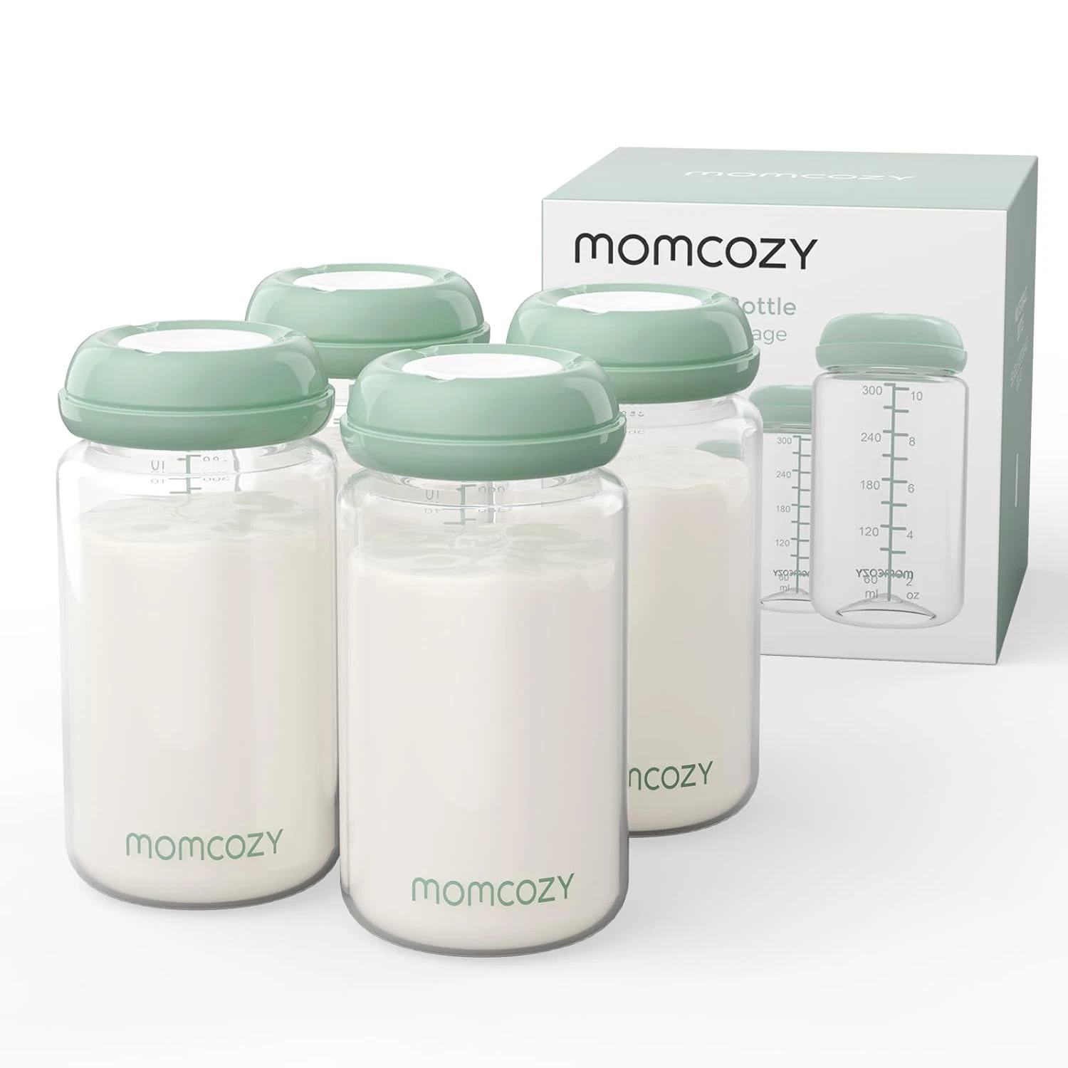 Natural Baby Bottle, Wide-Neck, BPA Free Breast Milk Container, Storage Collecti