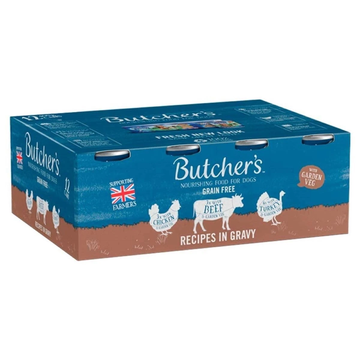 Recipes Dog Food in Gravy Tins, 400 g, 12 Count
