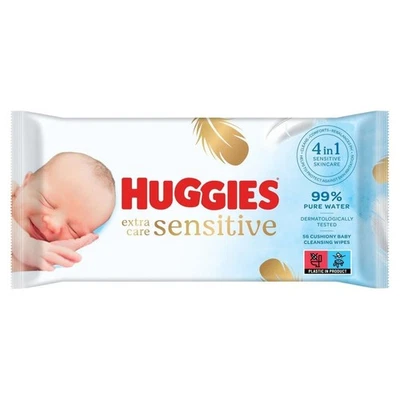 Huggies Pure Extra Care, Baby Wipes - 1 Pack 56 Wipes Total