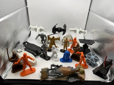Star Wars Command Hasbro Lot Figures Vehicles Darth Vader TIE Fighter Speeder