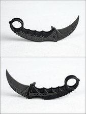 7.25" Black Folding Karambit Pocket Knife Spring Assist SHARP Oxide Finish