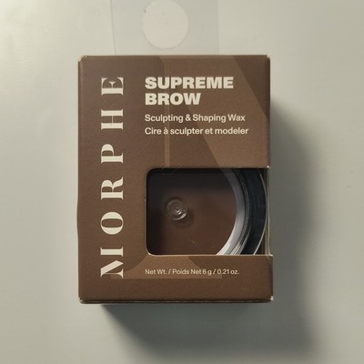 Morphe Supreme Brow Sculpting & Shaping Eyebrow Wax Brown 0.21 oz, Long-Lasting