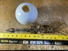 Antique Weathervane Directional Arrow with Lightning Rod White Milk Glass Ball