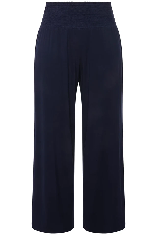 Ulla Popken Damen große Größen Marlenehose weites Bein Jersey