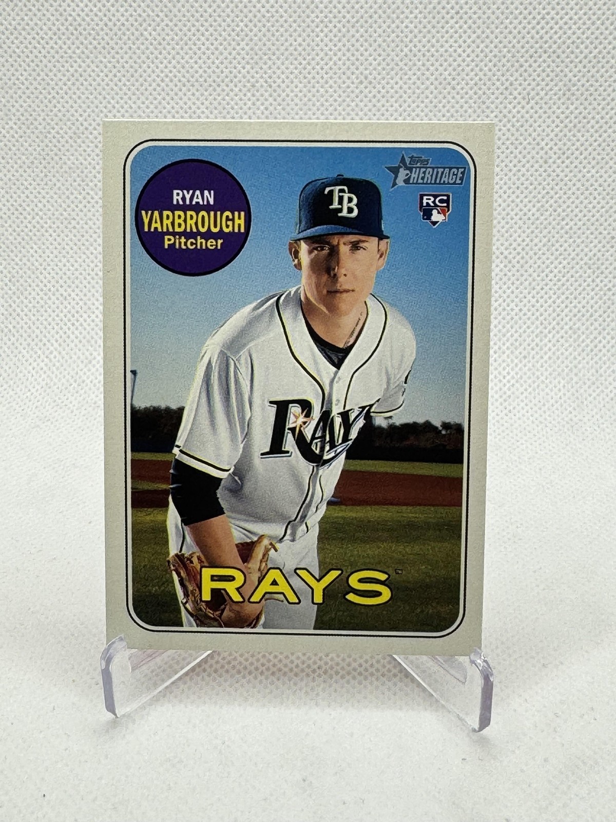 2018 Topps Heritage #543 Ryan Yarbrough