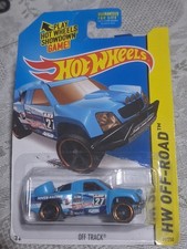 2015 Hot Wheels Off Track Light Blue HW Off-Road Road Rally #79/250 CFK34