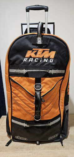 Vintage KTM Team 9800 Gear Travel Bag in Orange & Black by Ogio Wheels 2004