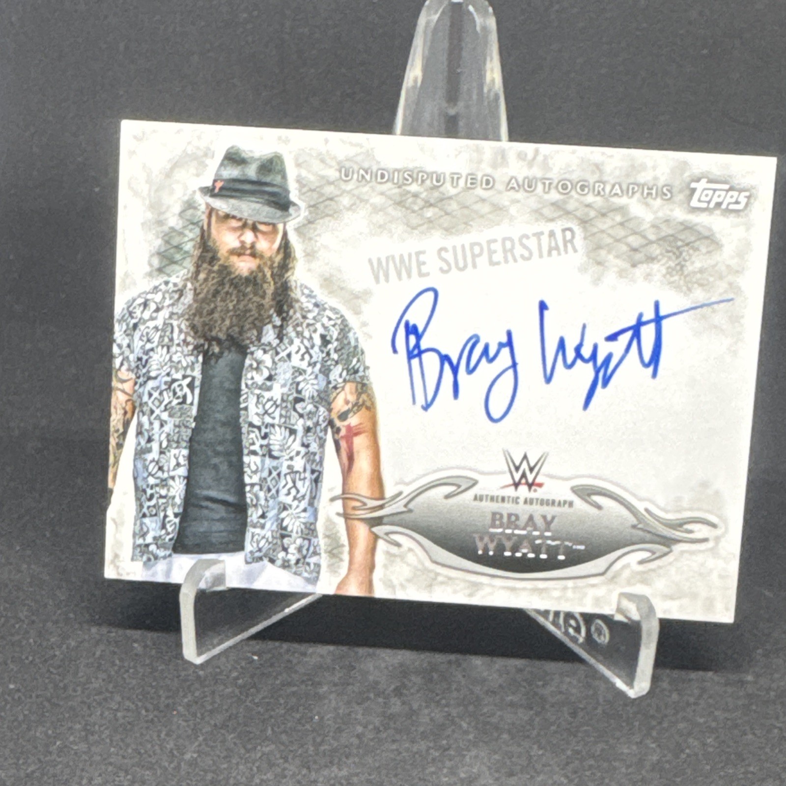 Topps 2015 WWE Undisputed Bray Wyatt Undisputed Autographs UA-BW Auto view 1