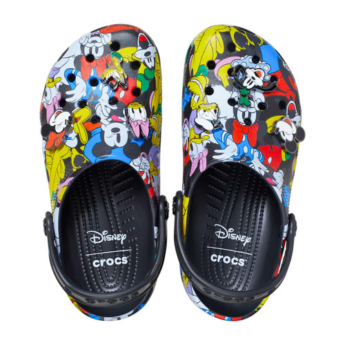 Crocs Unisex-Adult Disney Mickey Mouse Clogs Mickey/Friends Black 6M/8W - NEW