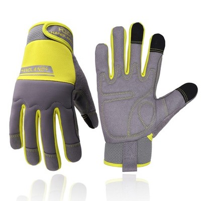 HLDD HANDLANDY Work Gloves Women, Safety Work Gloves Touchscreen Working Glov...