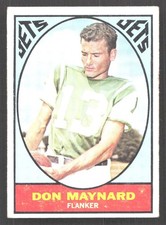 F542 - 1967 Topps - Don Maynard #97 - Flanker - New York Jets - Light Blue