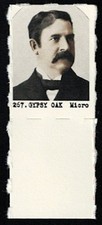 ALBERT SPALDING Rare GUMBALL MACHINE Baseball Stamp Card WITH TAB INTACT #267