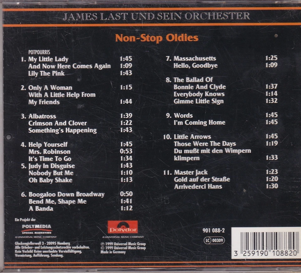 -1885- James Last - Non-Stop Oldies -CD- near mint - Bild 2 von 2