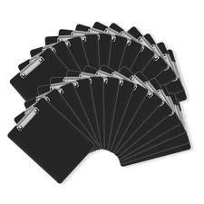 Black Plastic Clipboards Standard Letter Size 12.5x9 Inch Office 26 PCS
