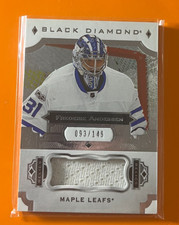 Frederik Andersen 2017-18 UD Black Diamond Jersey Relics /149 Maple Leafs