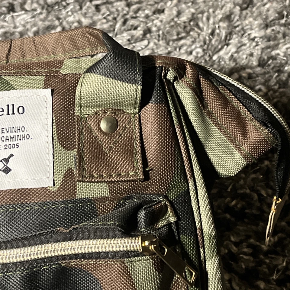 Anello pequena bolsa de camuflagem alça dupla Japão camuflagem vários ganchos D sem alças - Imagem 3 de 4