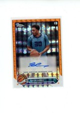 2023-24 Topps Chrome Seth Curry #CG-SC Orange Geometric Refractor Auto 7/25