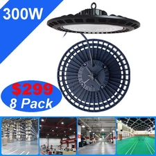 300W UFO LED High Bay Light Shop Lights Warehouse Commercial Lighting Lamp Watt