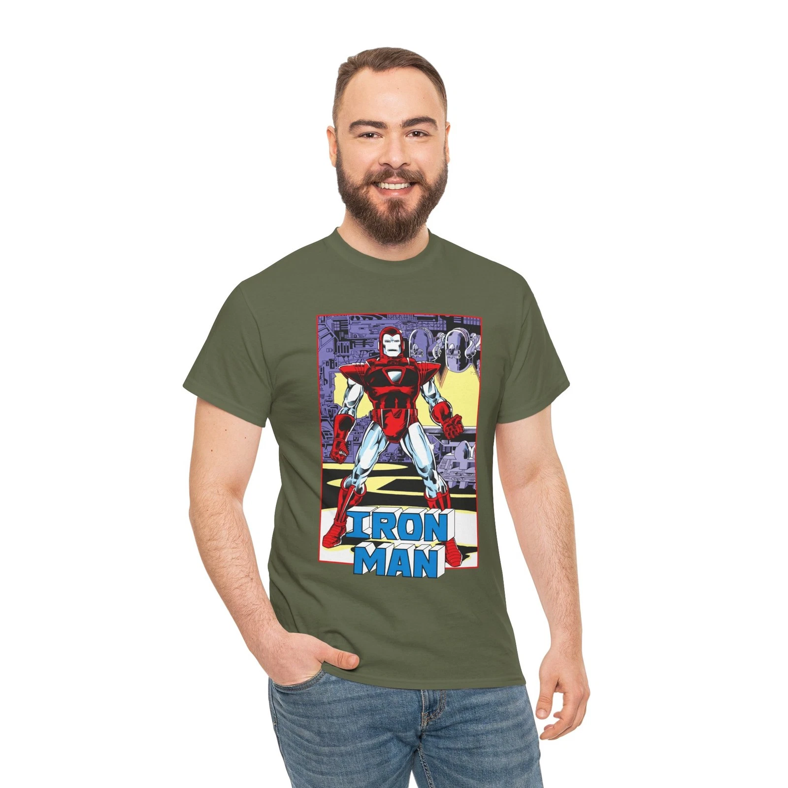 Iron Man T-Shirt - Tony Stark - Silver Centurion Armor - Marvel Comics