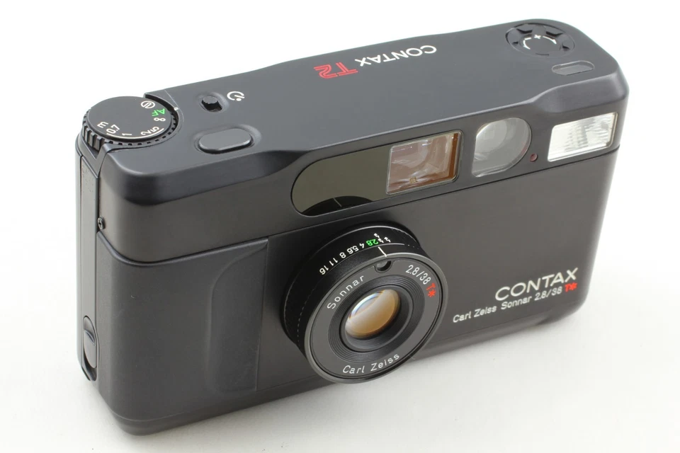 RARE 【TOP MINT w/ Case】 Contax T2 Limited Black 2000 35mm Film Camera from JAPAN - Image 3 of 4