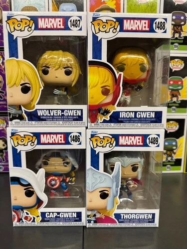 Funko Marvel SGGV Cap-Gwen, Thor-Gwen, Iron-Gwen & Wolver-Gwen *FREE Shipping*