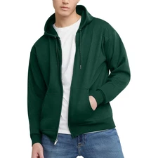 Men's Zip Up Hoodie Jacket Full Zipper Hooded Sweatshirt Warm Ecosmart Fleece