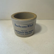 Vintage Kaukauna Klub cheese crock South Kaukauna Dairy Co. Kaukauna, Wisconsin