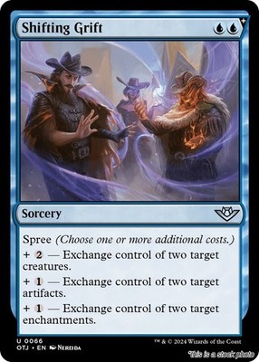 Shifting Grift MTG Outlaws of Thunder Junction Uncommon Foil NM Pck Fresh