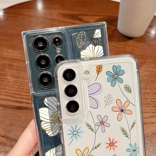 For Samsung A16 A15 A56 A55 S25 S24 Ultra S23 ShockProof Flower TPU Case Cover - Picture 12 of 18