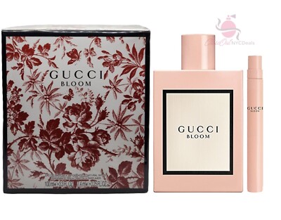Gucci Bloom by Gucci 2 pc Set For Women - 3.3 oz EDP Spray +0.25 oz EDP Spray