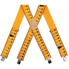 2-inch Wide Ruler Suspenders, One Size Fits All