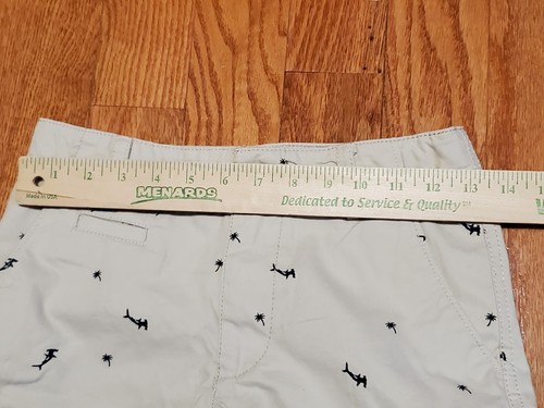 UP Urban Pipeline Chino Graphic Print Shorts Palms And Hammerhead Sharks Boys 12 - Picture 6 of 9