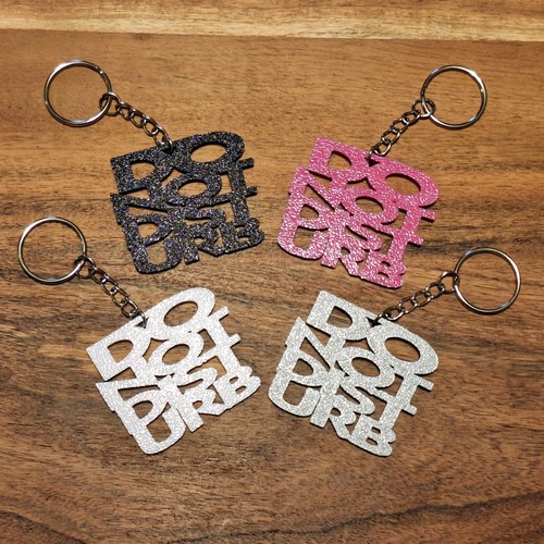 Cute Do Not Disturb Keychains for Women – Handmade Privacy Keyring – 30 Colors - Picture 7 of 10