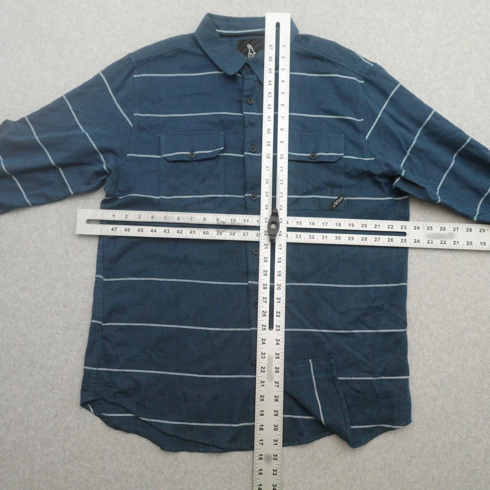 Camisa Para Hombres Alpine Stars Manga Larga Abotonada TALLA XL Rayas en Azul 23x31 Foto 2 de 4