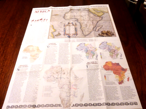 National Geographic Map: Africa It's Political Developement Feb1980 - Picture 2 of 16