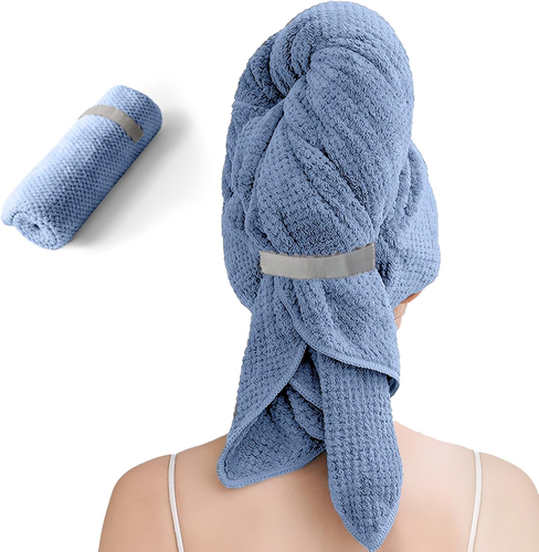 Extra Large Microfiber Hair Towels for Women,Super Soft anti Frizz & Quick Dry f