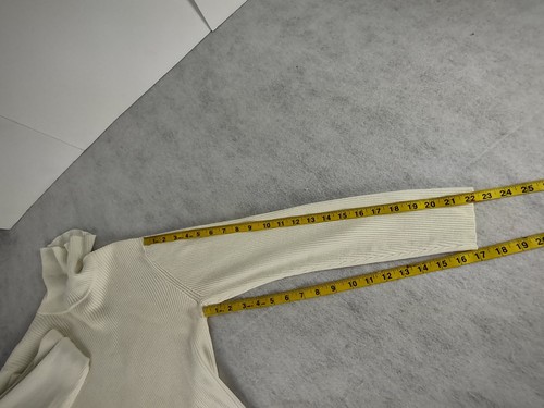 Style & Co Petite Women's White Long Sleeve Ribbed Turtleneck Sweater, Size L - Picture 9 of 12