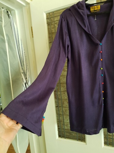 RIAD HIKAYA Size 14 Hooded Jumper Marrakech Morrocco Purple *NEW*