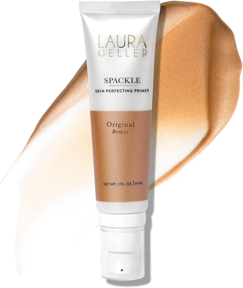 2x LAURA GELLER SPACKLE Imprimación Protectora de Piel Bronce Original - 2 fl oz / 59 ml Foto 2 de 3